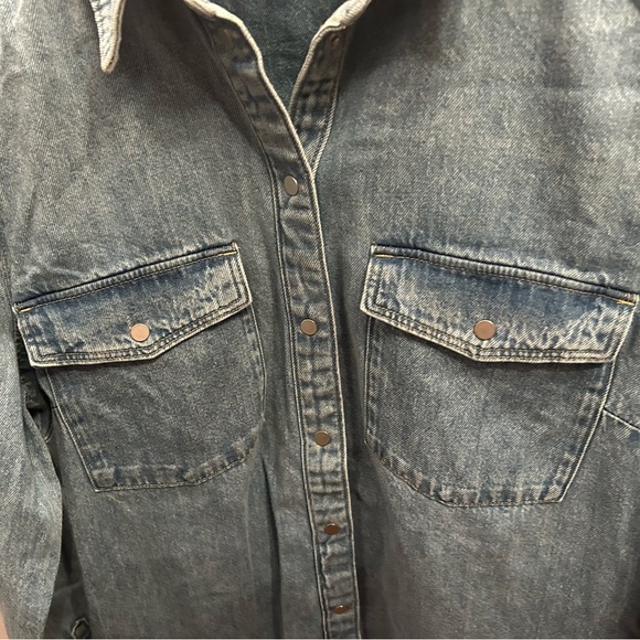 NWOT H&M denim dress (sz M) - Picture 2 of 6